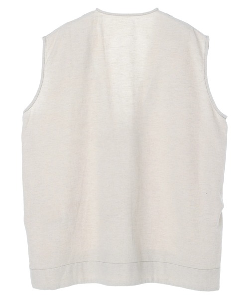 AMERICAN HOLIC（アメリカンホリック）の「リネンブレンドVネックコクーンベスト（ベスト・レディース・ベージュ/キャメル・FREE）」の12枚目の写真