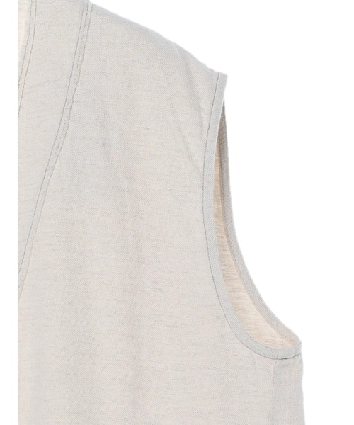AMERICAN HOLIC（アメリカンホリック）の「リネンブレンドVネックコクーンベスト（ベスト・レディース・ベージュ/キャメル・FREE）」の7枚目の写真