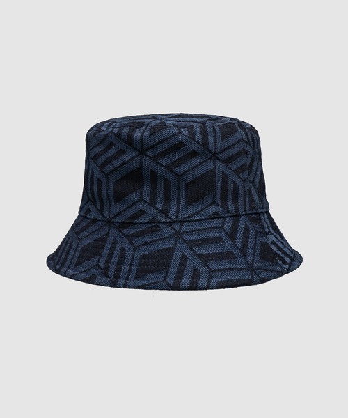 MCM(エムシーエム)の「バケットハット - キュービック モノグラム デニム ジャカード(ハット・メンズ・ブルー・ONE SIZE)」の4枚目の写真
