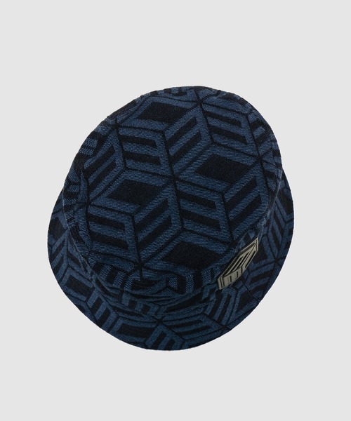 MCM(エムシーエム)の「バケットハット - キュービック モノグラム デニム ジャカード(ハット・メンズ・ブルー・ONE SIZE)」の2枚目の写真