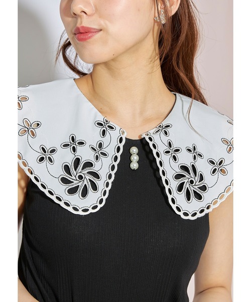その他 K tocco closet（トッコ クローゼット）の「パール付きカットワーク刺繍