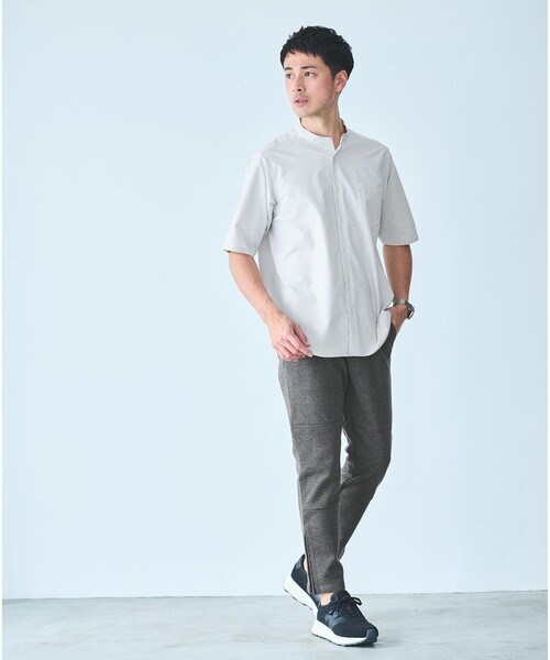 green label relaxing（グリーンレーベルリラクシング）の「【WEB限定】JUST fit ポンチ スウェットパンツ（スウェットパンツ・メンズ・ダークグレー/ブラック/オリーブ・S/M/L/XL）」の7枚目の写真