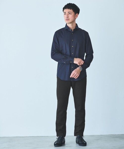 green label relaxing（グリーンレーベルリラクシング）の「【WEB限定】JUST fit ポンチ スウェットパンツ（スウェットパンツ・メンズ・ダークグレー/ブラック/オリーブ・S/M/L/XL）」の8枚目の写真