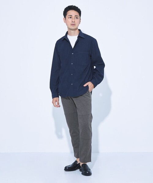 green label relaxing（グリーンレーベルリラクシング）の「【WEB限定】JUST fit ポンチ スウェットパンツ（スウェットパンツ・メンズ・ダークグレー/ブラック/オリーブ・S/M/L/XL）」の9枚目の写真