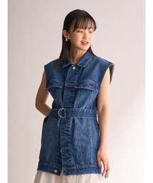 emmi（エミ）の「【emmi atelier】リサイクルデニムオーバーベスト（ベスト）」