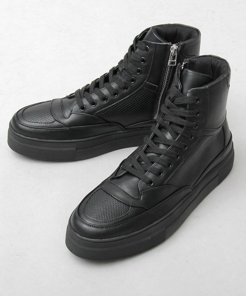 glabella(グラベラ)の「厚底 ボリューム ハイカットスニーカー / モードスニーカー / プラットフォーム スニーカー / 白スニーカー(スニーカー・メンズ・ホワイト/ブラック・S/M/L)」の6枚目の写真