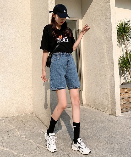 LOPASS(ロパス)の「デニムパンツ(デニムパンツ・レディース・ライトブルー/ブルー・S/M)」の5枚目の写真