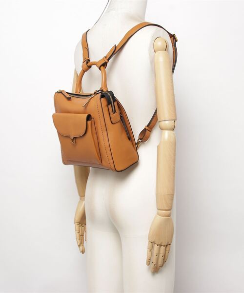 FOSSIL(フォッシル)の「PARKER BACKPACK ZB1797235(バックパック/リュック・レディース・キャメル・FREE)」の3枚目の写真