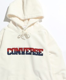 CONVERSE（コンバース）の「【CONVERSE/コンバース】裏起毛ロゴ＆サークル プリント プルパーカー（パーカー・メンズ）」