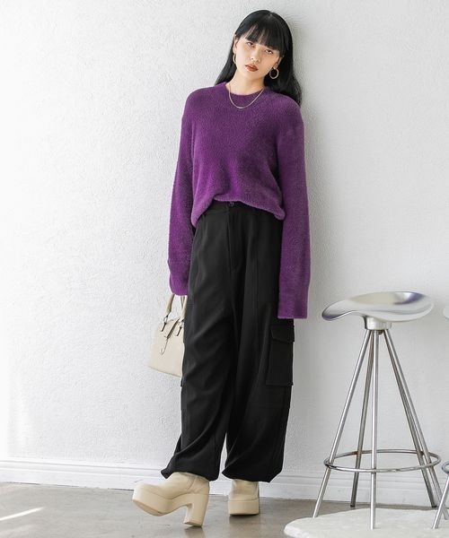 アンドエルシー 猫リリジャスニット &ellecy ネコリリジャスニット