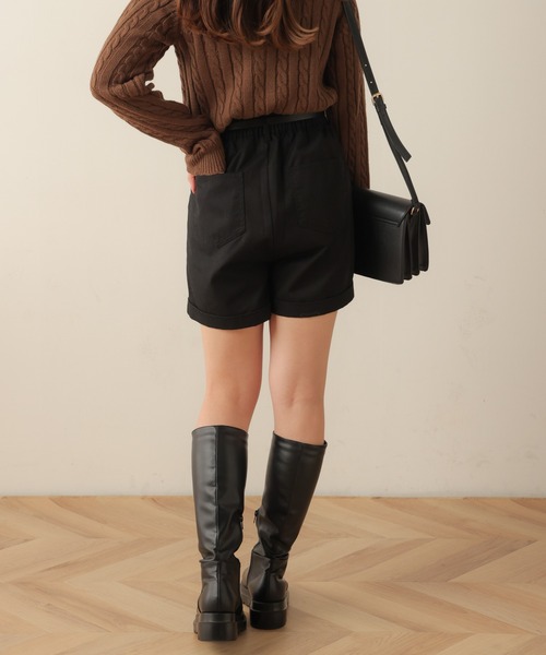 WEGO（ウィゴー）の「WEGO/【2点セット】ベルト付きロールアップショートパンツ（その他パンツ・レディース・ブラウン系その他2/ブラック/キャメル/オフホワイト・FREE）」の15枚目の写真