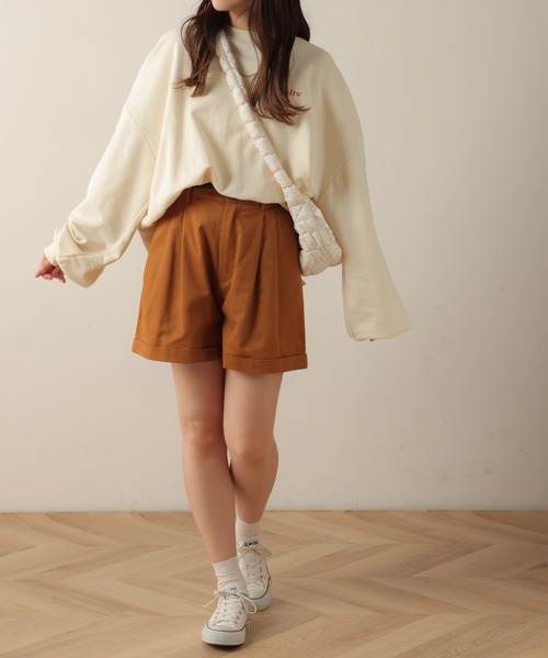 WEGO（ウィゴー）の「WEGO/【2点セット】ベルト付きロールアップショートパンツ（その他パンツ・レディース・ブラウン系その他2/ブラック/キャメル/オフホワイト・FREE）」の20枚目の写真