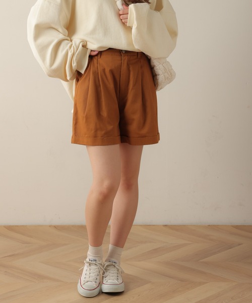 WEGO（ウィゴー）の「WEGO/【2点セット】ベルト付きロールアップショートパンツ（その他パンツ・レディース・ブラウン系その他2/ブラック/キャメル/オフホワイト・FREE）」の21枚目の写真