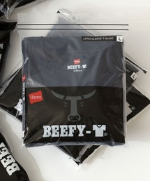 Hanes/へインズ BEEFY/ビーフィー 無地 クルーネック ロングスリーブTシャツ/パックT/レディース メンズ