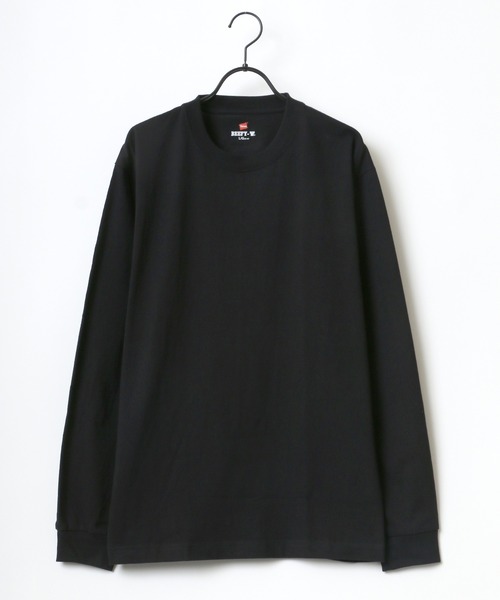 HANES（ヘインズ）の「Hanes/へインズ BEEFY/ビーフィー 無地 クルーネック ロングスリーブTシャツ/パックT/レディース メンズ（Tシャツ/カットソー・メンズ・ホワイト/ブラック/グレー/ネイビー/チャコール・M/L/XL/S）」の10枚目の写真