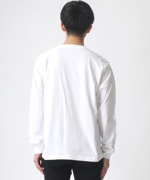 HANES（ヘインズ）の「Hanes/へインズ BEEFY/ビーフィー 無地 クルーネック ロングスリーブTシャツ/パックT/レディース メンズ（Tシャツ/カットソー・メンズ・ホワイト/ブラック/グレー/ネイビー/チャコール・M/L/XL/S）」の18枚目の写真