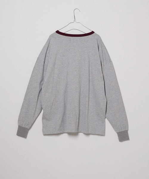 WHIMSIC（ウィムジック）の「【WHIMSIC】カラーリブロングスリーブTEE（Tシャツ/カットソー・レディース・ブラック/ホワイト/グレー・FREE）」の5枚目の写真