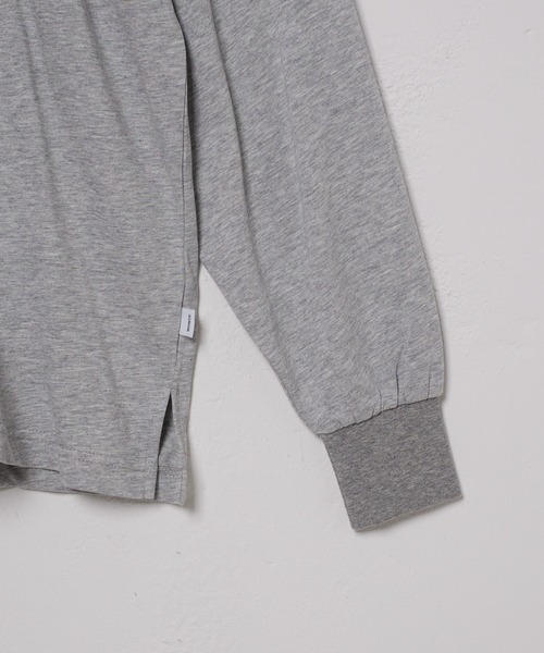 WHIMSIC（ウィムジック）の「【WHIMSIC】カラーリブロングスリーブTEE（Tシャツ/カットソー・レディース・ブラック/ホワイト/グレー・FREE）」の9枚目の写真