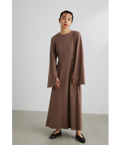 STYLEMIXER（スタイルミキサー）の「フレアスリーブカットワンピース（ワンピース・レディース・ブラック/グリーン/ライトブラウン・SMALL/MEDIUM）」の13枚目の写真