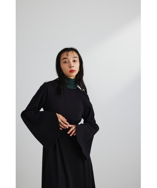STYLEMIXER（スタイルミキサー）の「フレアスリーブカットワンピース（ワンピース・レディース・ブラック/グリーン/ライトブラウン・SMALL/MEDIUM）」の12枚目の写真