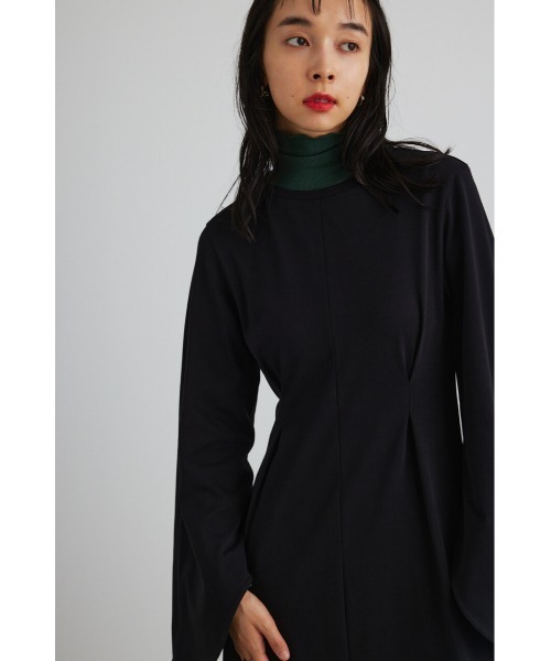 STYLEMIXER（スタイルミキサー）の「フレアスリーブカットワンピース（ワンピース・レディース・ブラック/グリーン/ライトブラウン・SMALL/MEDIUM）」の4枚目の写真