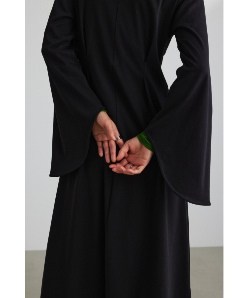 STYLEMIXER（スタイルミキサー）の「フレアスリーブカットワンピース（ワンピース・レディース・ブラック/グリーン/ライトブラウン・SMALL/MEDIUM）」の20枚目の写真