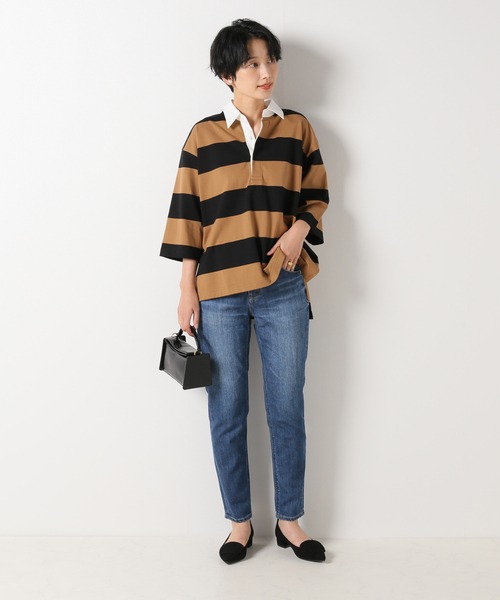 IENA（イエナ）の「【YANUK/ヤヌーク】 RUTH Slim Tapered HNB 57101061 デニムパンツ（デニムパンツ・レディース・ブルー・22/25/26/24/23）」の2枚目の写真
