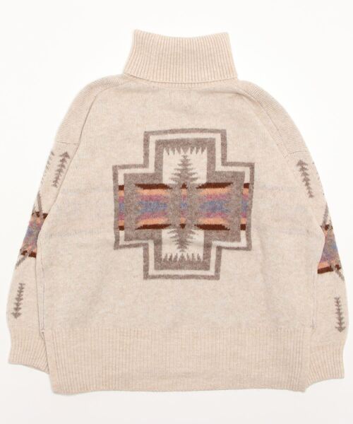 PENDLETON（ペンドルトン）の「[PENDLETON/ペンドルトン] ネイティブ柄 タートルネックニットプルオーバー（ニット/セーター・レディース・ブラック/ベージュ/アイボリー・F）」の19枚目の写真