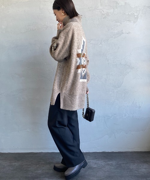 PENDLETON（ペンドルトン）の「[PENDLETON/ペンドルトン] ネイティブ柄 タートルネックニットプルオーバー（ニット/セーター・レディース・ブラック/ベージュ/アイボリー・F）」の13枚目の写真