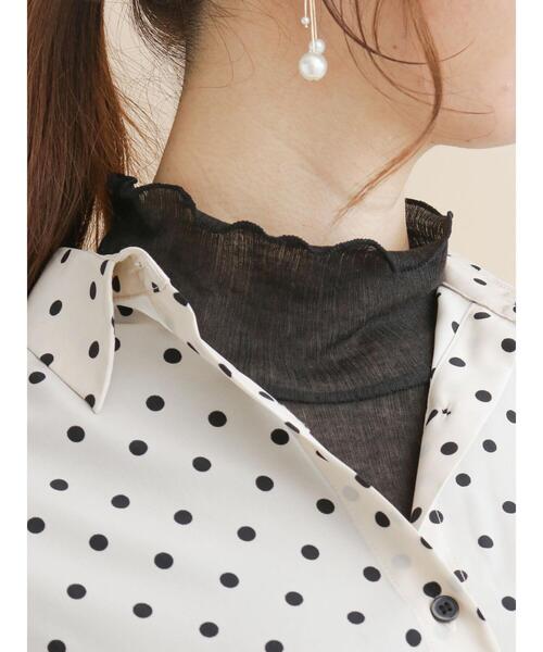 Te chichi(テチチ)の「ランダムリブメローカットソー(Tシャツ/カットソー・レディース・ブラック/グレー/オフホワイト/グリーン・フリ-)」の5枚目の写真