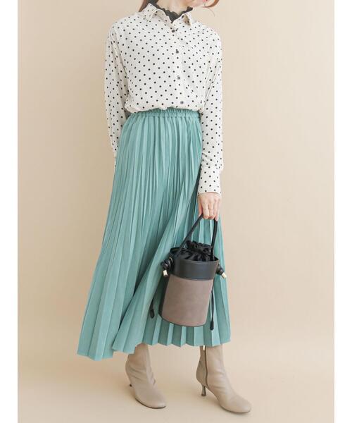 Te chichi(テチチ)の「ランダムリブメローカットソー(Tシャツ/カットソー・レディース・ブラック/グレー/オフホワイト/グリーン・フリ-)」の6枚目の写真