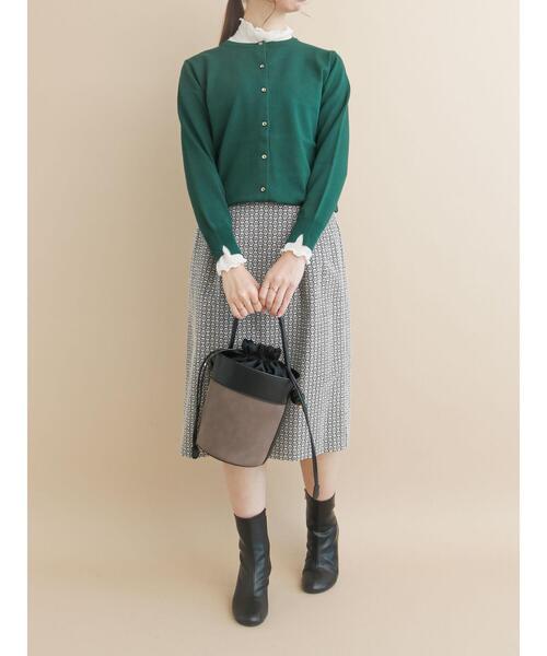 Te chichi(テチチ)の「ランダムリブメローカットソー(Tシャツ/カットソー・レディース・ブラック/グレー/オフホワイト/グリーン・フリ-)」の7枚目の写真