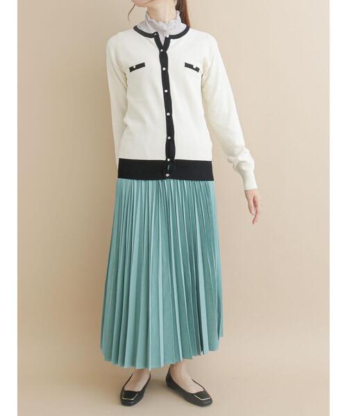 Te chichi(テチチ)の「ランダムリブメローカットソー(Tシャツ/カットソー・レディース・ブラック/グレー/オフホワイト/グリーン・フリ-)」の8枚目の写真