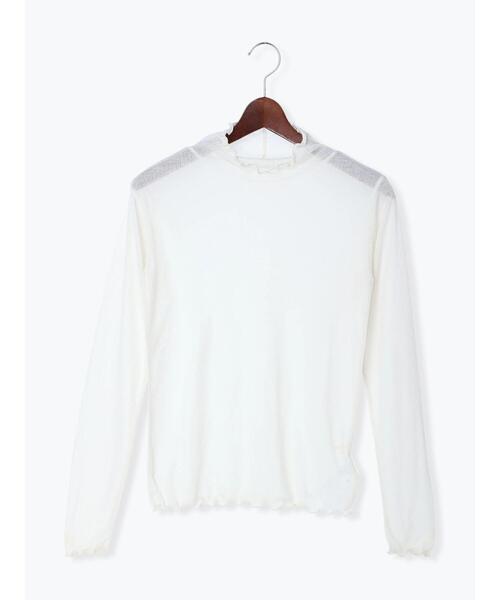 Te chichi(テチチ)の「ランダムリブメローカットソー(Tシャツ/カットソー・レディース・ブラック/グレー/オフホワイト/グリーン・フリ-)」の9枚目の写真