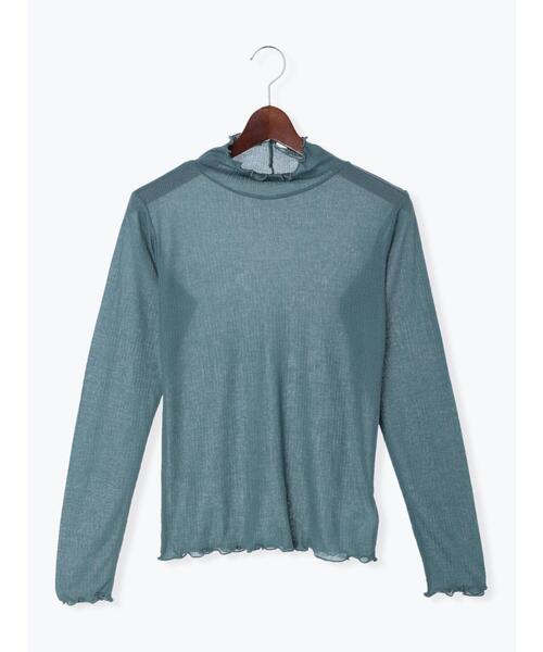 Te chichi(テチチ)の「ランダムリブメローカットソー(Tシャツ/カットソー・レディース・ブラック/グレー/オフホワイト/グリーン・フリ-)」の12枚目の写真