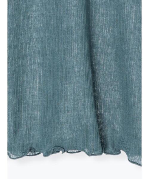 Te chichi(テチチ)の「ランダムリブメローカットソー(Tシャツ/カットソー・レディース・ブラック/グレー/オフホワイト/グリーン・フリ-)」の16枚目の写真