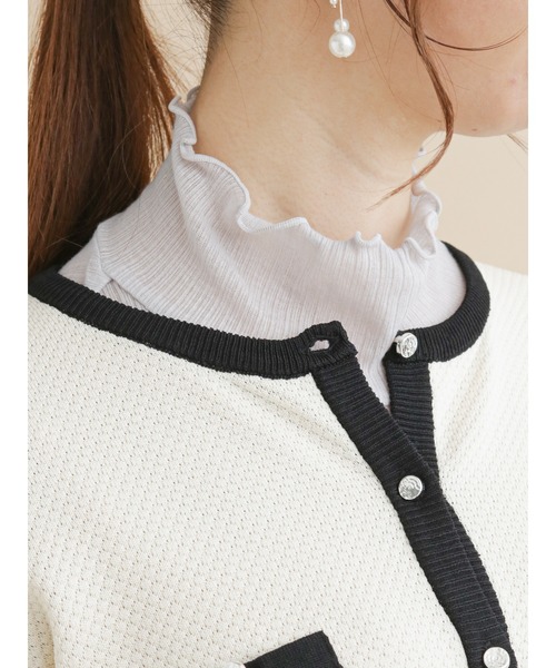 Te chichi(テチチ)の「ランダムリブメローカットソー(Tシャツ/カットソー・レディース・ブラック/グレー/オフホワイト/グリーン・フリ-)」の1枚目の写真