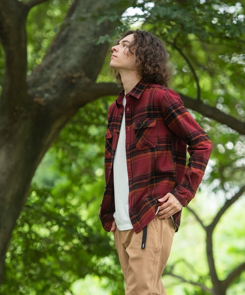 OUTDOOR PRODUCTS（アウトドアプロダクツ）の「【OUTDOOR PRODUCTS/アウトドアプロダクツ】ヘビーオンスネルシャツ（シャツ/ブラウス・メンズ・ホワイト/レッド/グレー/イエロー/ブルー・MEDIUM/LARGE/X-LARGE）」の13枚目の写真