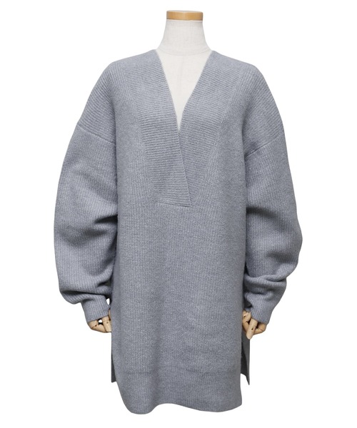 reca(レカ)の「深Vネックニットトップス(ニット/セーター・レディース・ブラック/ブルーグレー/オートミール/ダークベージュ/チャコールグレー・FREE)」の20枚目の写真