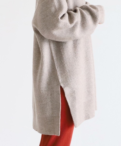 reca(レカ)の「深Vネックニットトップス(ニット/セーター・レディース・ブラック/ブルーグレー/オートミール/ダークベージュ/チャコールグレー・FREE)」の14枚目の写真