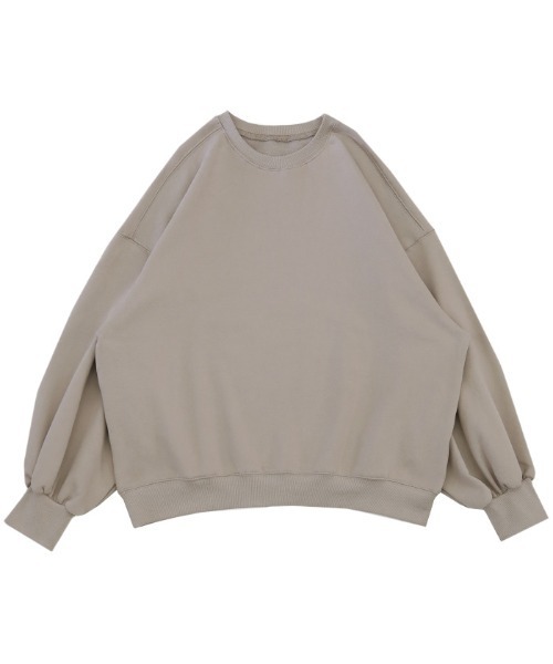 select MOCA（セレクトモカ）の「裏起毛ビッグボリュームスウェットトップス（スウェット・レディース・ブラック/アイボリー/グレイッシュベージュ・FREE）」の21枚目の写真