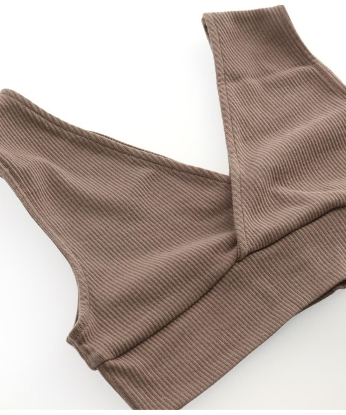 ANAP kids(アナップキッズ)の「バックロゴロンT+テレコリブベストセット(Tシャツ/カットソー・キッズ・ブラウン/ブラック・130cm/120cm/110cm)」の9枚目の写真