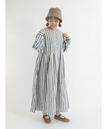 Samansa Mos2 | 袖ボリュームタックワンピース(ワンピース)