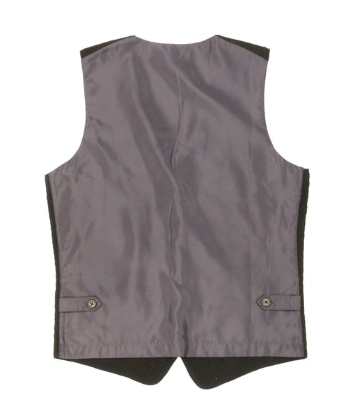 TOKYO SHIRTS（トウキョウシャツ）の「サーマルワッフル 後身布帛ニットジレ（ベスト・メンズ・ダークブラウン/ネイビー・LL/M/L/XL）」の6枚目の写真