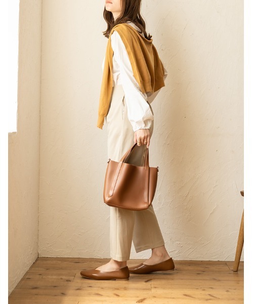 chocomee（チョコミー）の「fake cardigan/フェイクカーディガン（カーディガン/ボレロ・レディース・ブラウン/ベージュ・FREE）」の2枚目の写真