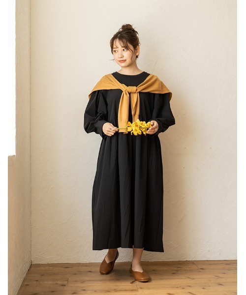 chocomee（チョコミー）の「fake cardigan/フェイクカーディガン（カーディガン/ボレロ・レディース・ブラウン/ベージュ・FREE）」の5枚目の写真