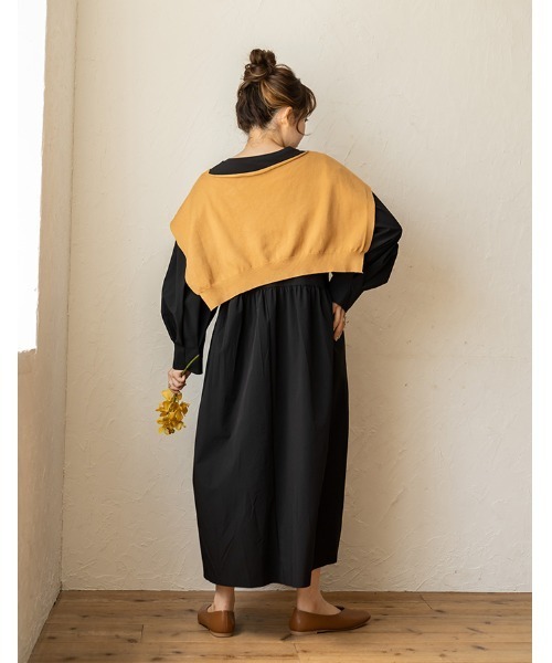 chocomee（チョコミー）の「fake cardigan/フェイクカーディガン（カーディガン/ボレロ・レディース・ブラウン/ベージュ・FREE）」の16枚目の写真