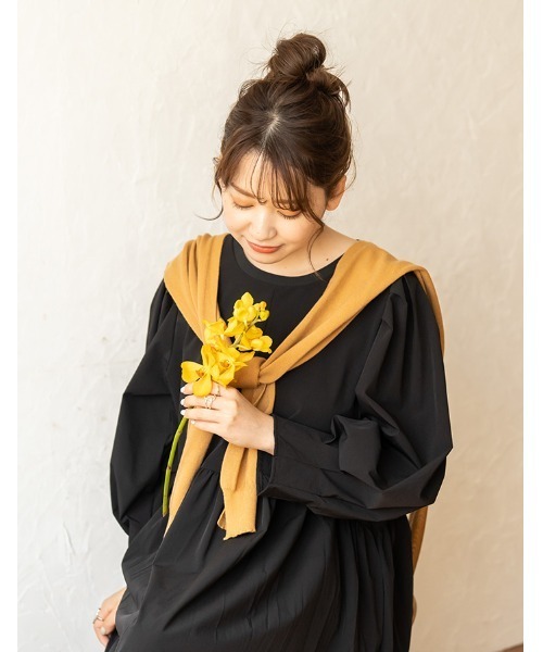 chocomee（チョコミー）の「fake cardigan/フェイクカーディガン（カーディガン/ボレロ・レディース・ブラウン/ベージュ・FREE）」の15枚目の写真