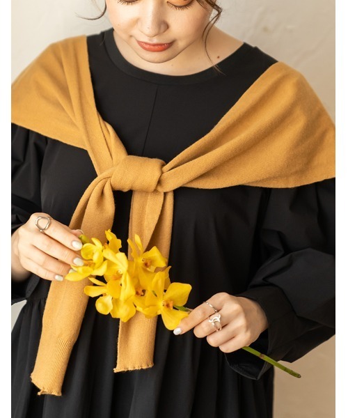 chocomee（チョコミー）の「fake cardigan/フェイクカーディガン（カーディガン/ボレロ・レディース・ブラウン/ベージュ・FREE）」の11枚目の写真