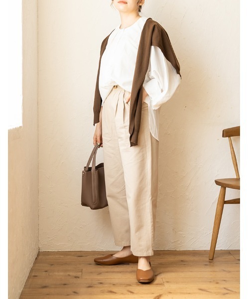 chocomee（チョコミー）の「fake cardigan/フェイクカーディガン（カーディガン/ボレロ・レディース・ブラウン/ベージュ・FREE）」の13枚目の写真